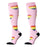 Crofta 1 Pair Running Sports Leg Support Sleeves Compression Socks Pink XL L