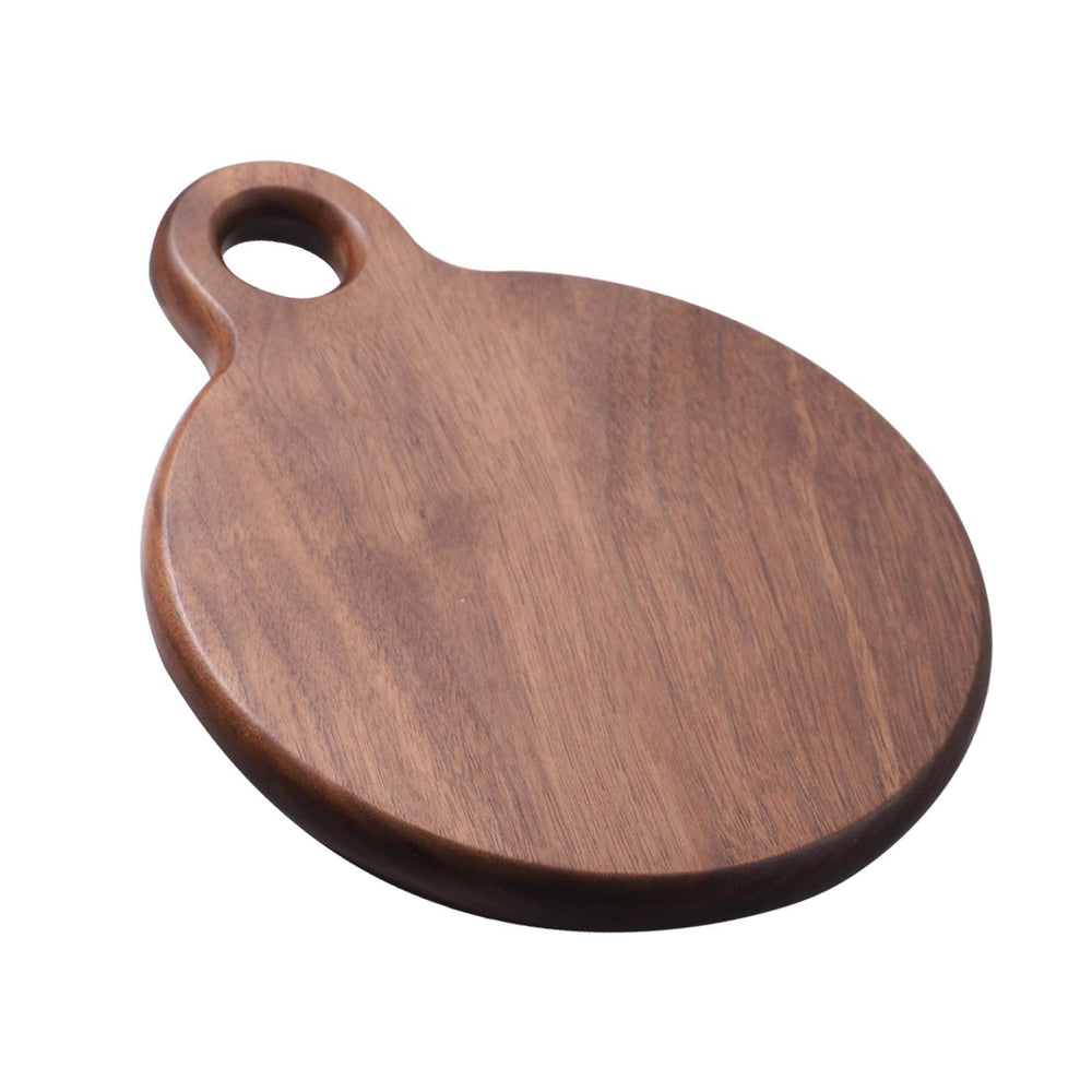 Crofta Wooden Cutting Board Easy Storage Chopping Board for Steak Vegetables Cheese Round