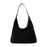 Suede Bag Handbag Underarm Bag Large Top Handle Bag Purse Tote Bag for Women Black