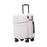 Crofta Carry On Luggage with Wheels USB Charging Port for Business 24inch White