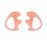 2pcs L+R Open Ear Insert Earmold for Acoustic Tube Earpiece - Size Large