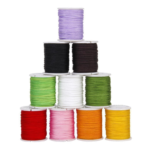 Crofta 10 Rolls Mixed Color Nylon Cord Beading Thread String 0.8mm DIY Jewellery Making