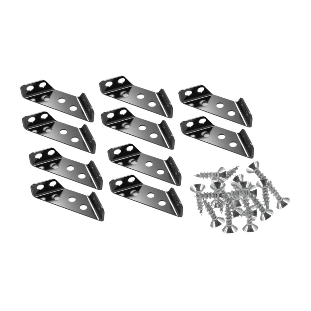 10 Pieces Triangle Corner Brace Triangular Bracket for Furniture Chairs Desk Stainless Screws