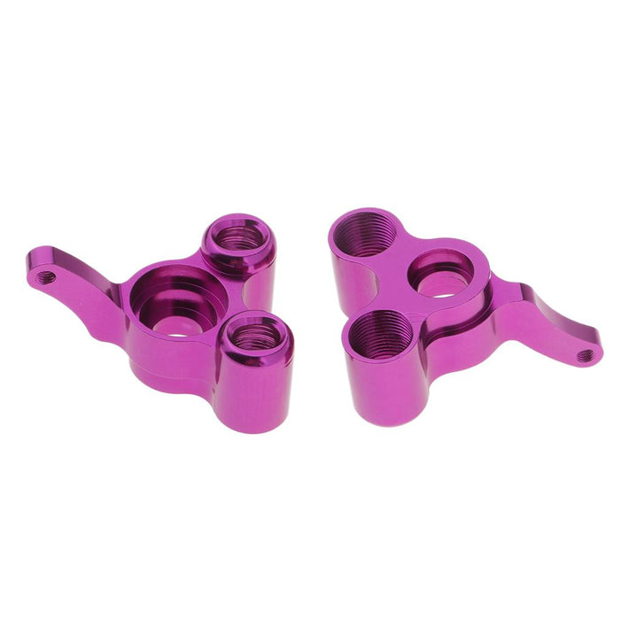 Crofta 166012 06045 Rear Steering Hub Carrier L/R for 1/10 HSP 94166 RC Cars Purple