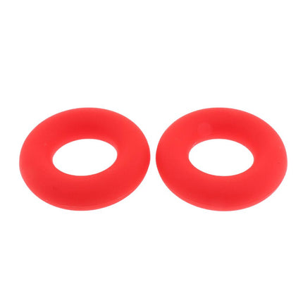 Crofta 2 Pieces Finger Gripper Strengthener Hand Grip Exerciser Ring red