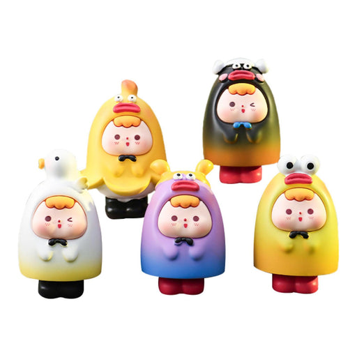 Crofta 5Pcs Blind Box Mini Collectible Toys Figurine for Living Room Cabinet Indoor