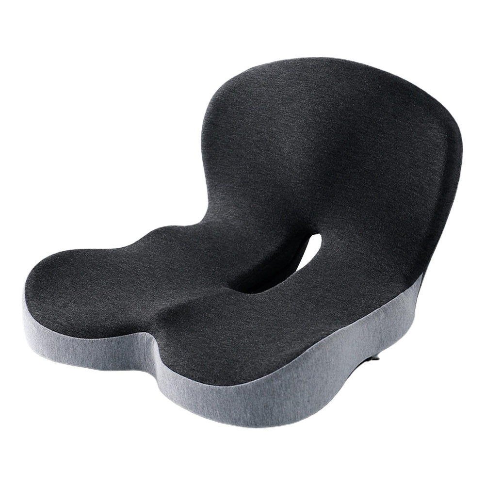 Crofta Chair Cushion Tailbone Cushion Breathable Back Support Multiuse Seat Cushion Multi Gray