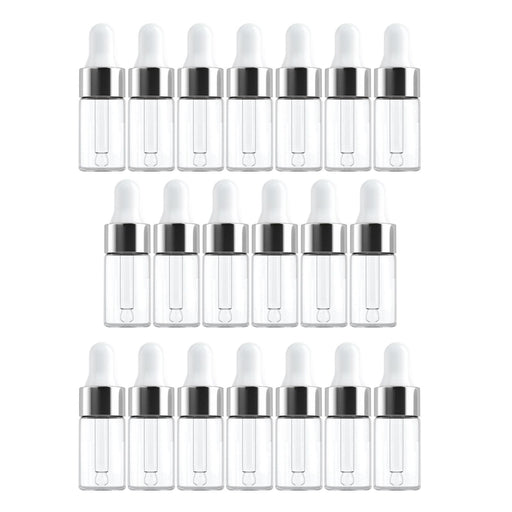 20 x Empty Essential Oil Bottles Refillable Pocket Size for Travel Salon 3ML