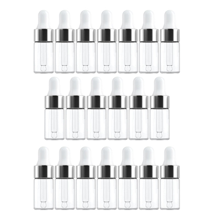 20 x Empty Essential Oil Bottles Refillable Pocket Size for Travel Salon 3ML