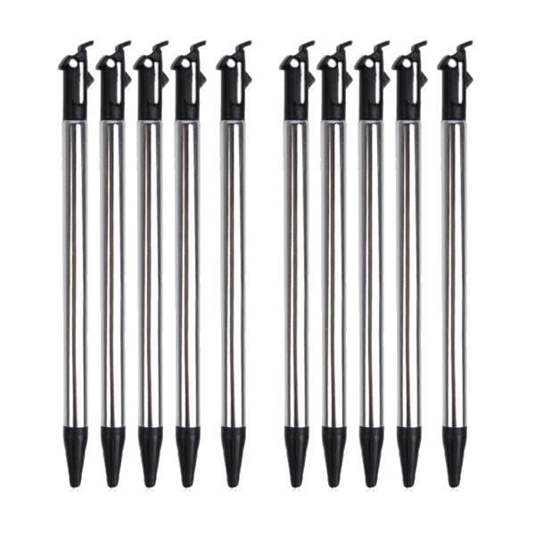 Crofta 10 Pieces Retractable Stylus Touch Pen for New Nintendo 3DS NDSL Console