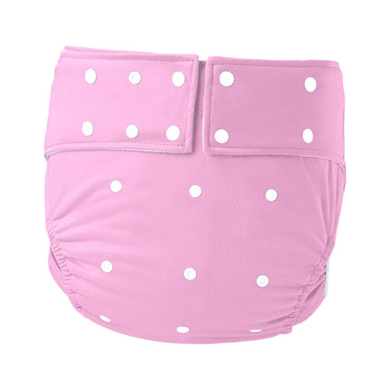 Crofta Waterproof Adult Pocket Diaper Washable for Incontinence TPU Coat for Adults Pink