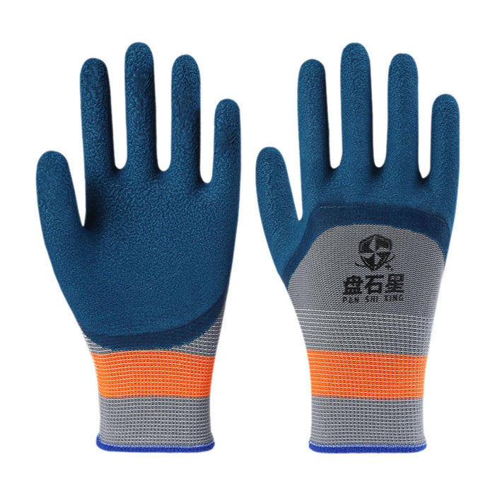 2 Pieces Multifunctional Work Gloves for Men Women Farm Work Car Repair Blue