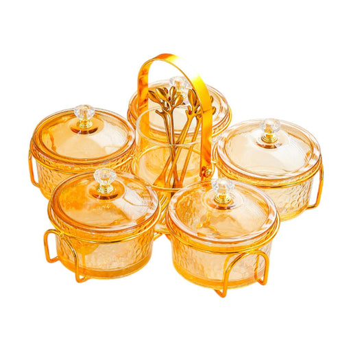 Crofta Appetizer Tray Ornament Multifunctional Serving Tray for Cookies Cakes Party amber