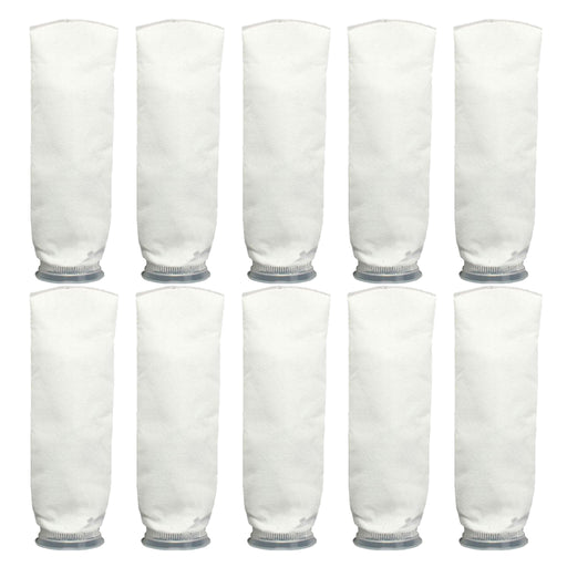 Crofta 10Pcs 200um Aquarium Fish Tank Marine Sump Felt Pre Filter Sock Bag Holder