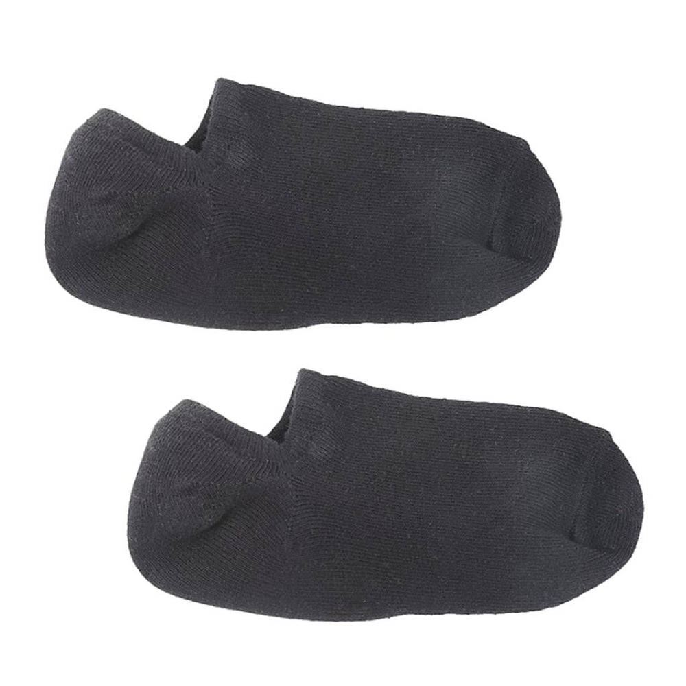 Crofta 1Pair Spa Gel Socks Moisturising Dry Heel Repair Crack Foot Skin Care Black