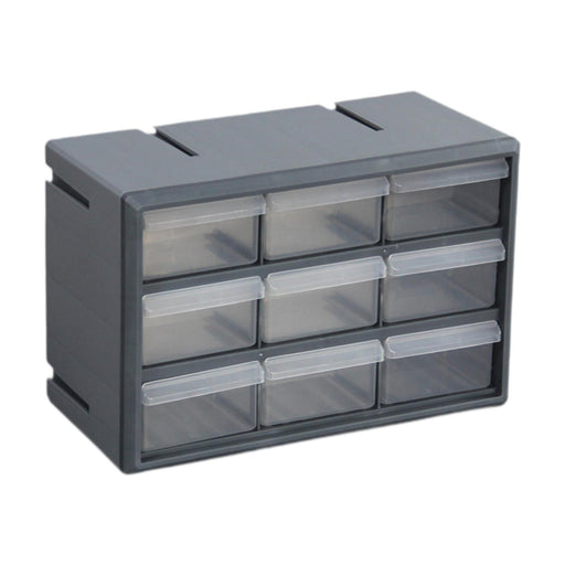 Crofta 9 Drawer Storage Organizer Cabinet Bead Organizer for Storing Nuts and Bolts grey