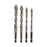 Crofta 4Pcs Four Flute Sawtooth Eccentric Drill Bits Sturdy for Tile Metal Concrete