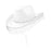 Women Cowboy Hat Casual Adults with Adjustable Chin Strap Sun Protection Hat White