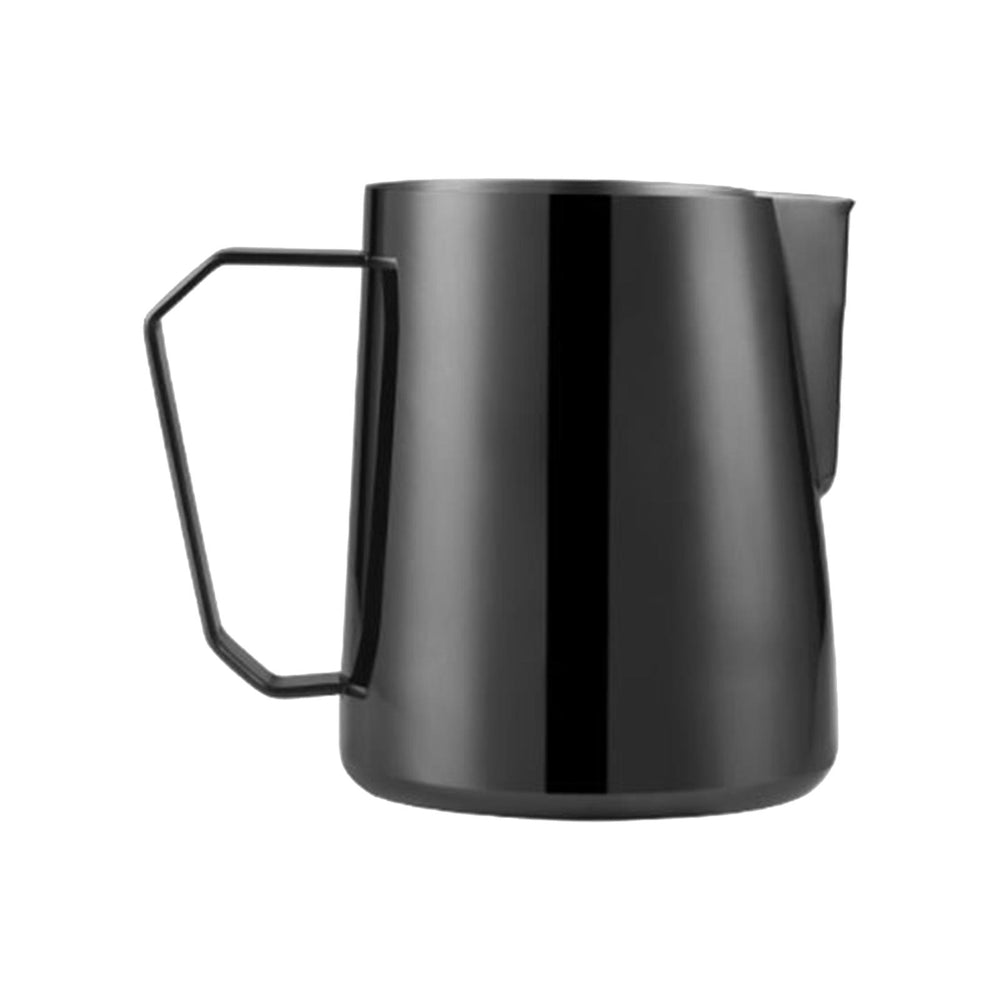 Steamed Milk Pitcher Steam Jug 600ml for Latte Art Cafetiere Cappuccino Black