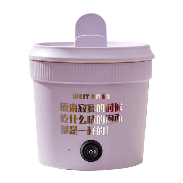 Crofta Portable Soup Steamer Multifunctional Electric Cooker for Pasta Porridge Egg violet