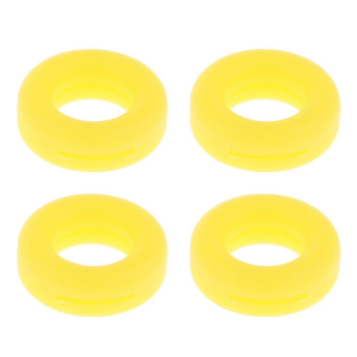 Crofta 2 Pairs Anti Slip Silicone Ear Hooks Holder for Glasses Yellow