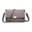 Crofta Womens Shoulder Bag Trendy Adjustable Strap Small Crossbody Bag for Shopping Gray