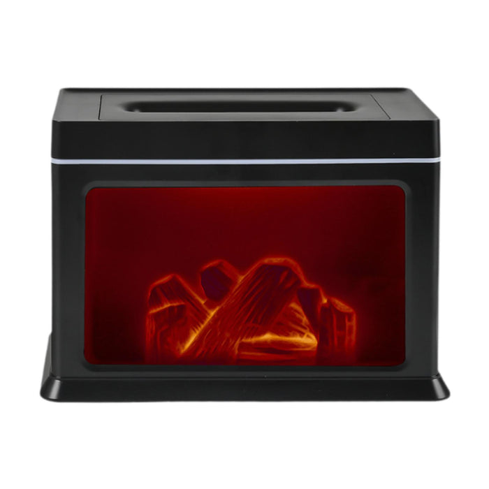 Crofta Fireplace Humidifier 5V2A with Simulated Flame for Living Room Indoor Office