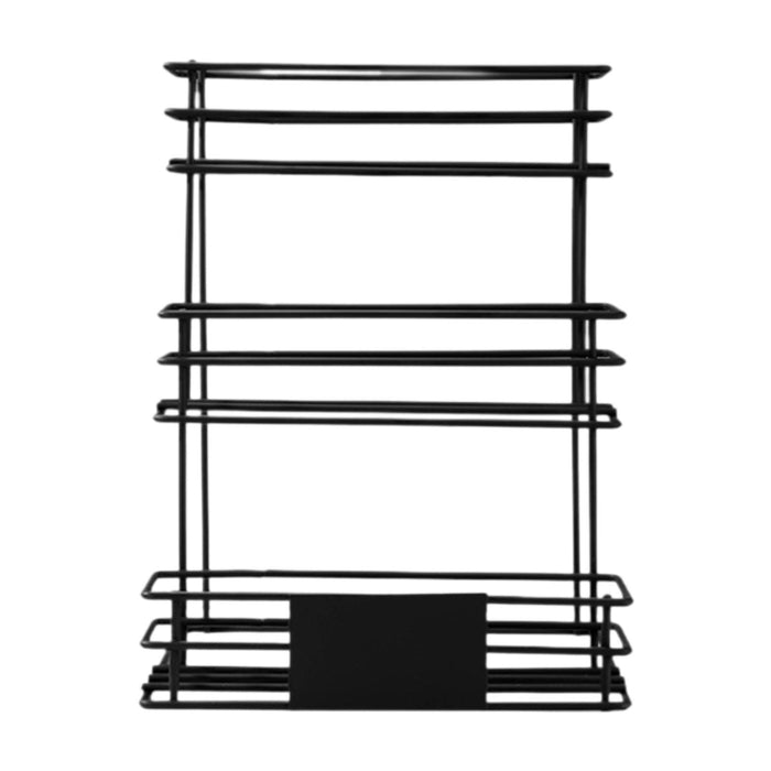 Syrup Bottle Display Stand Metal Storage Rack for Tabletop Pantry Coffee Bar 36x31x39.5cm