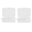 2 Pairs Reusable Silicone Earplugs for Airplane Travel Sleep Silence White