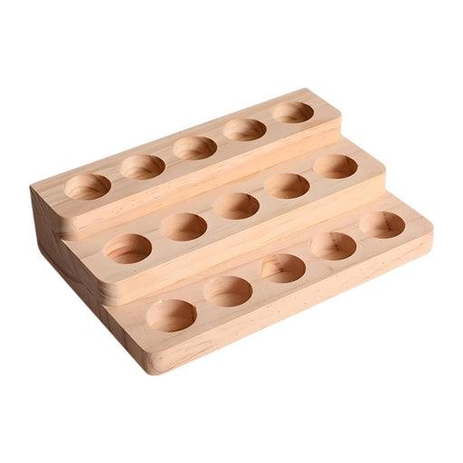 Crofta Wooden Essential Oil Display Holder Essential Oil Display Holder for Holiday 3 layers