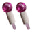 2Pcs Ice Globe Anti-Aging Face and Eye Skin Treatment Cooling Facial Roller Pink