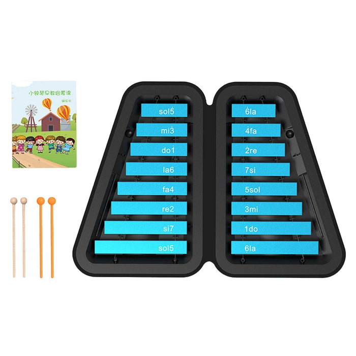 16 Note Xylophone Kids Education Music Toy Glockenspiel for Kids Party Favor Blue