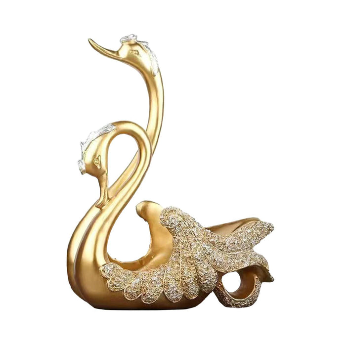 Crofta Wine Bottle Holder Modern Swan Sculpture for Creative Home Wine Lovers Gifts Gold