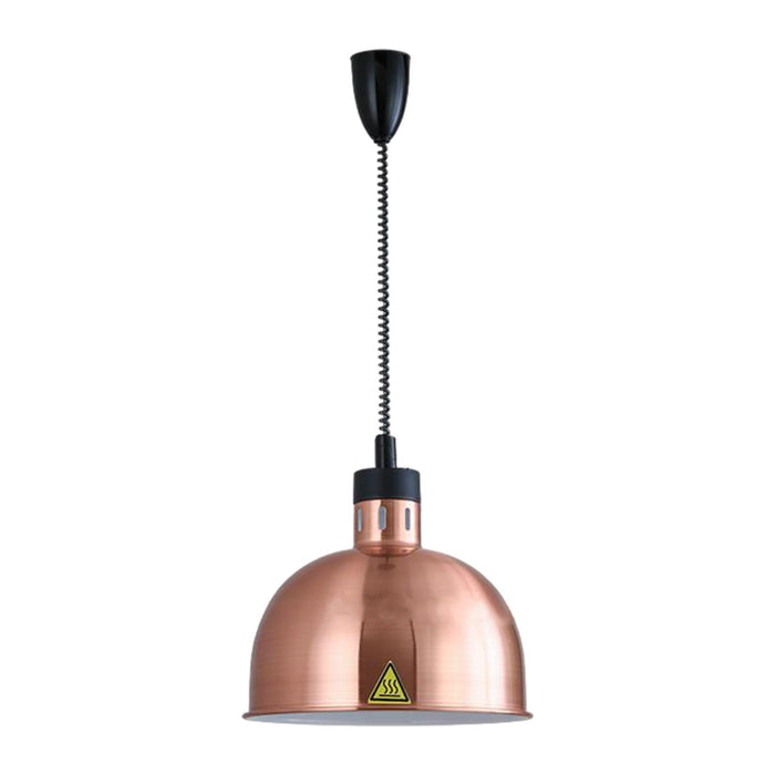 Crofta Food Warming Lamp Hanging Retractable Heat Lamp for Cafeteria Kitchen Buffet Bronze