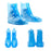 Waterproof Rain Snow Shoe Covers Foldable Thicken Sole Overshoes Blue L