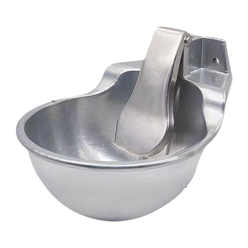 Crofta Automatic Cattle Drinking Water Bowl Portable Water Trough for Dog Cow Goats Aluminum