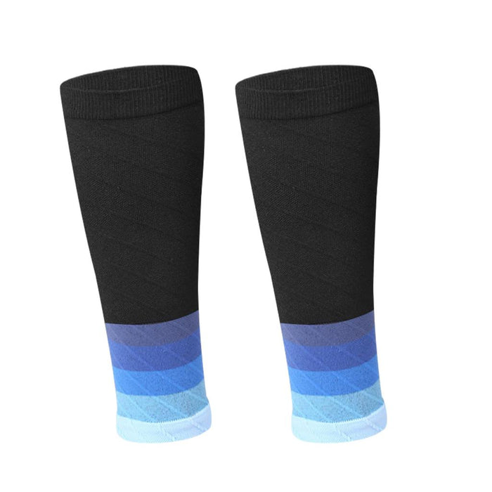 Crofta 1Pair Calf Compression Socks for Men Women Hikers Running Gym  Gradient Blue