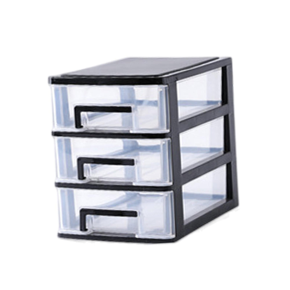 Tabletop Storage Drawers Multipurpose for Office Supplies Collection Kitchen 3 Layer