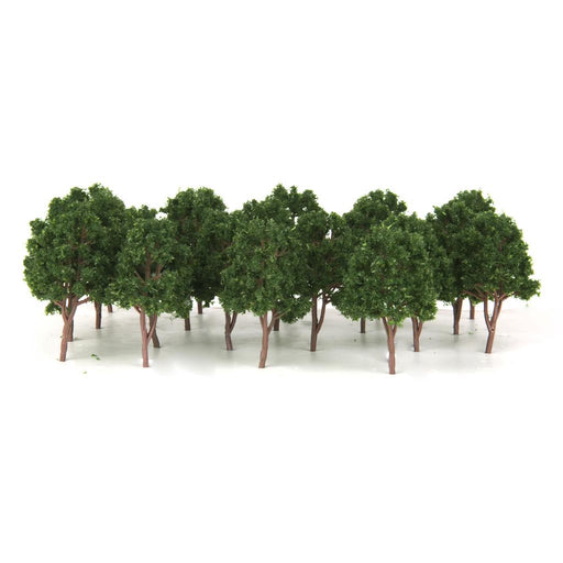 20 Dark Green Model Trees N Scale Train Layout Wargame Scenery Diorama 7.5cm