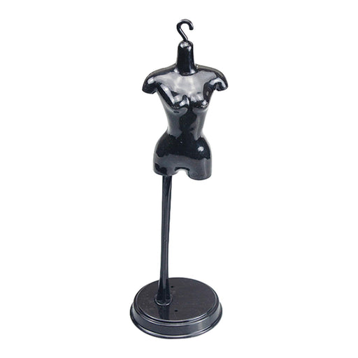 Crofta 1:6 Dollhouse Miniature Stable Mannequin Stand Doll Holder Stand Accessories black