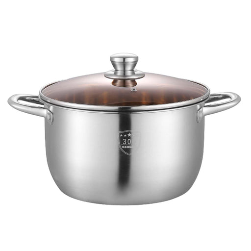 Stainless Steel Stockpot Dual Handle Kitchen Cooking Pot for Eggs Sauce Meat 23.5cm