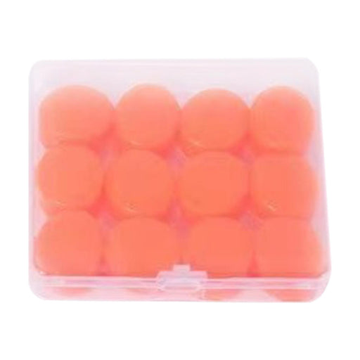 Crofta 12Pcs Ear Plugs Soft Sound Blocking Ear Plugs for Traveling Concert Studying orange