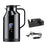 Crofta 12V 24V Car Kettle Electric Boiler Vehicle Travel Kettle for Tea Coffee 1200ml With Base