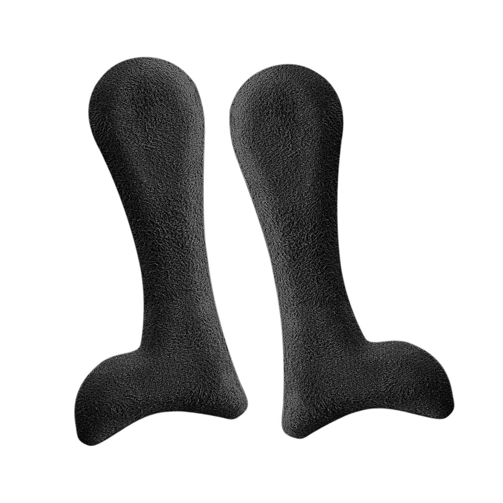 Crofta 2 Pieces Arch Insoles Self Adhesive Universal Multifunction Gel Arch Support Velvet Black S