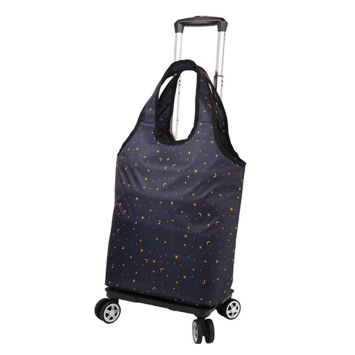 Crofta Travel Bag Trolley Multipurpose Trolley Suitcase for Luggage Vegetables Kids Gray