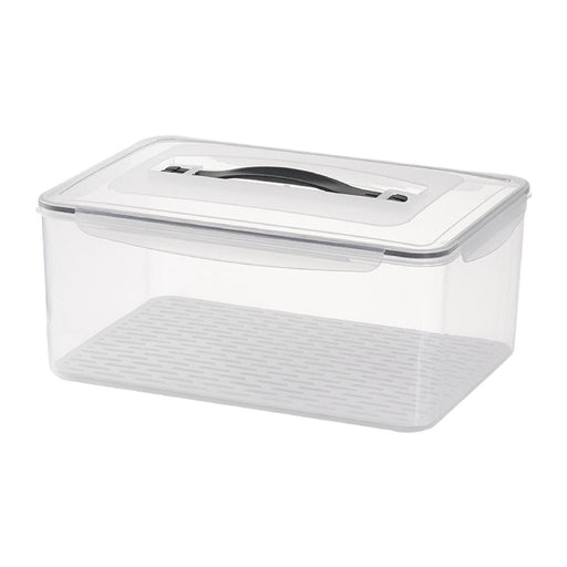 Food Storage Box with Draining Board Portable Sealing for Home Cabinet Bread 14.5L