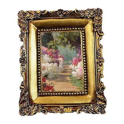 Crofta Vintage Carved Picture Frame Luxury Photo Frame for Hallway Living Room Home