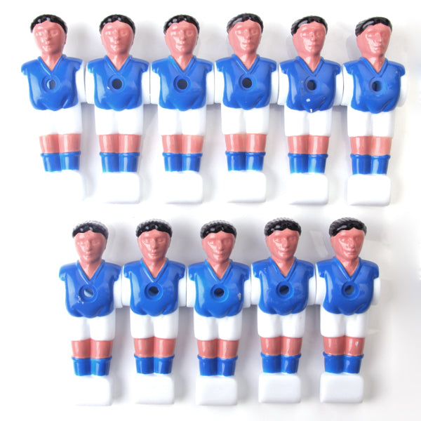 Crofta 11pcs Foosball Man Table Guys Man Soccer Player Part - Blue