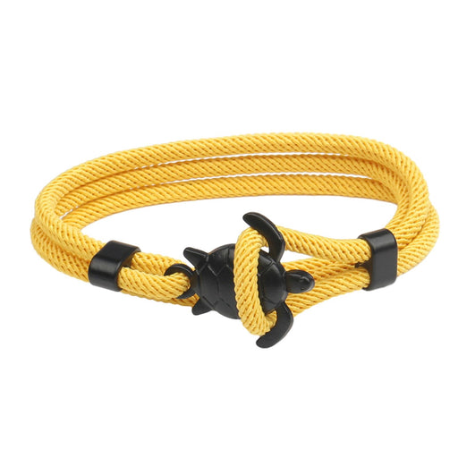 Crofta Turtle Hook Bracelet Fashion Women Bracelet for Lovers Male and Female Yellow