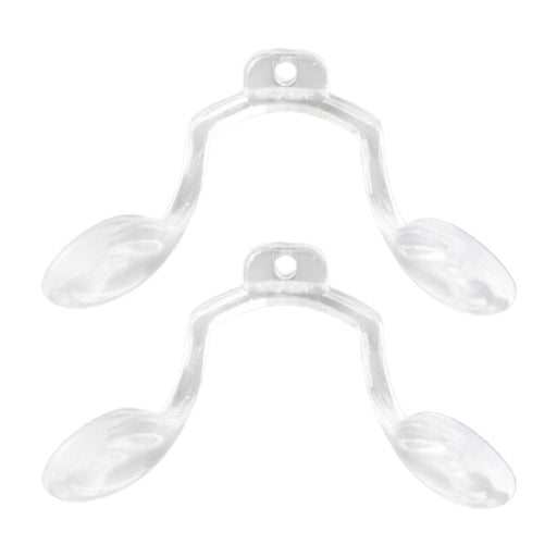 2 Pieces U Shape Eyeglasses Nose Pads Bridge Nose Support Clear Replacement 28mmx22mm